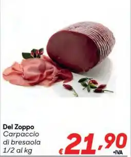 Pac Cash&Carry Del Zoppo Carpaccio di bresaola offerta