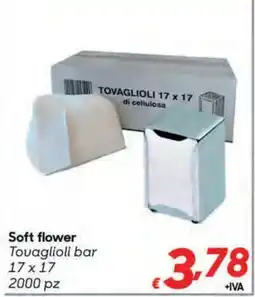 Pac Cash&Carry Soft flower Tovaglioli bar offerta