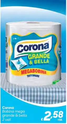 Pac Cash&Carry Corona bobina mega grande & bella offerta