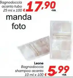 Pac Cash&Carry Leone Bagnodoccia shampoo acanto offerta