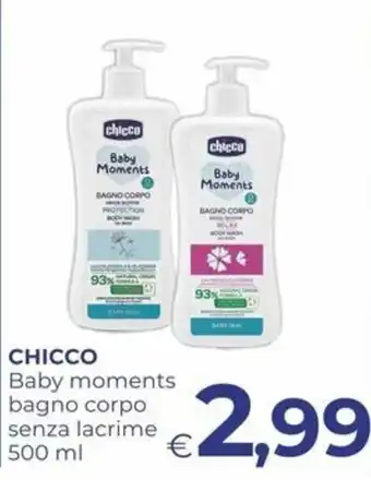Chicco baby moments bagno corpo senza lacrime