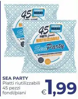 Pilato Piatti riutilizzabili Sea Party offerta