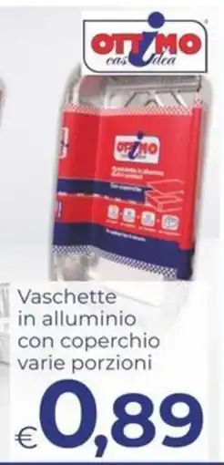 Pilato Vaschette in alluminio con coperchio Ottimo offerta