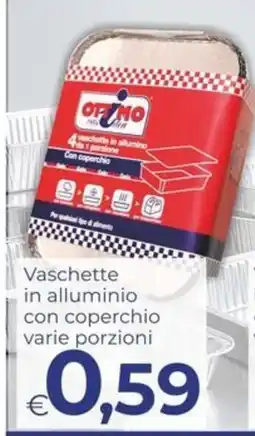 Pilato Optimo vaschette in alluminio offerta