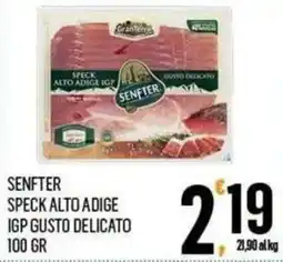 Vibian Senfter Speck Alto Adige IGP Gusto Delicato offerta
