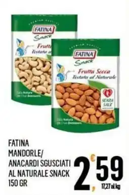 Vibian Fatina mandorle/anacardi sgusciati al naturale snack offerta