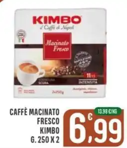 La Mimosa Supermercati Caffè macinato fresco Kimbo offerta