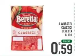 La Mimosa Supermercati Würstel classici Beretta offerta