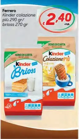 Pac Cash&Carry Kinder Colazione Più offerta