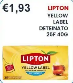 Caramico Lipton yellow label deteinato offerta