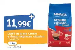 C+C Italmarket Caffè in grani Crema e Gusto espresso classico Lavazza offerta