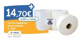 C+C Italmarket Carta igienica Maxi jumbo offerta