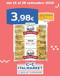 C+C Italmarket Patate a bastoncino Mc Cain offerta
