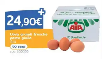 Uova grandi fresche pasta gialla Aia
