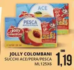 Mazzeo Giocattoli Jolly Colombani succhi ace/pera/pesca offerta