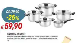 Galassia Batteria pentole Elite Cookware offerta