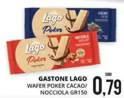 Mazzeo Giocattoli Gastone Lago wafer poker cacao offerta