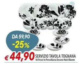 Galassia Servizio tavola Tognana offerta