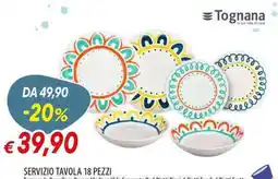 Galassia Servizio tavola Tognana offerta