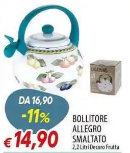 Galassia Bollitore Allegro Smaltato offerta