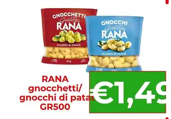 Rana gnocchetti/gnocchi di patate
