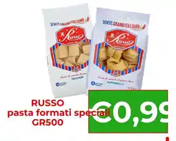 Supermercati Pasquale Prisco Russo pasta formati speciali offerta