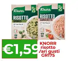 Supermercati Pasquale Prisco Knorr risotto vari gusti offerta