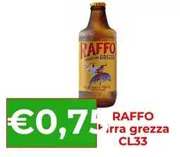 Supermercati Pasquale Prisco Raffo birra grezza offerta