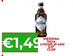 Supermercati Pasquale Prisco Messina birra cristalli di sale offerta