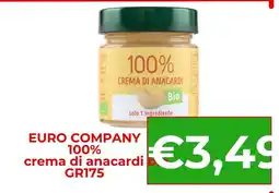 Supermercati Pasquale Prisco Euro Company crema di anacardi offerta