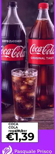 Supermercati Pasquale Prisco Coca Cola regular offerta