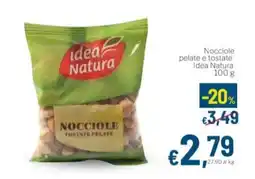 Aldel Discount Nocciole pelate e tostate Idea Natura offerta