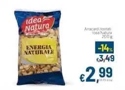 Aldel Discount Anacardi tostati Idea Natura offerta