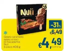 Aldel Discount Gelato caramello salato e noci di macadamia Nuii offerta