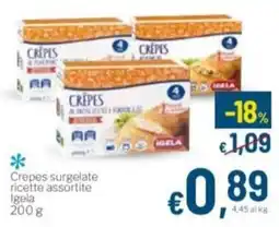 Aldel Discount Crepes surgelate ricette assortite Igela offerta