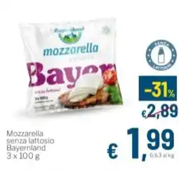 Aldel Discount Mozzarella senza lattosio Bayernland offerta