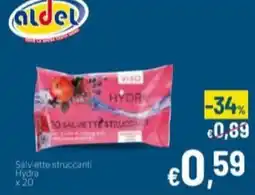 Aldel Discount Salviette struccanti Hydra offerta