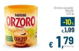 Aldel Discount Orzoro solubile Nestlé offerta