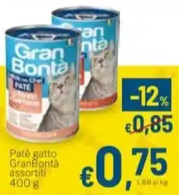 Aldel Discount Patè gatto GranBontà offerta