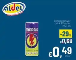 Aldel Discount Energia power drink Pfanner offerta