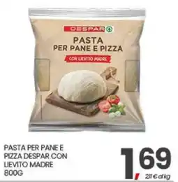 Interspar Pasta per pane e pizza Despar con lievito madre offerta