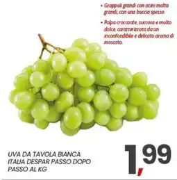 Interspar Uva da tavola bianca Italia Despar offerta