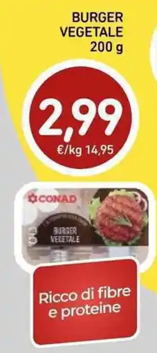 Spazio Conad Burger vegetale Conad offerta