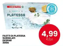 Interspar Filetti di platessa surgelati Despar offerta