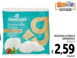 Spazio Conad Mozzarella Fresca Granarolo offerta