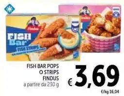 Spazio Conad Fish Bar Pops o Strips Findus offerta