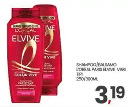 Interspar Shampoo/balsamo L'oreal paris elvive vari tipi offerta