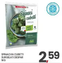 Interspar Spinaci in cubetti surgelati Despar offerta