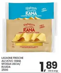 Interspar Lasagne fresche all'uovo Rana offerta