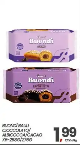 Interspar Buondì Bauli Cioccolato/Albicocca/Cacao offerta